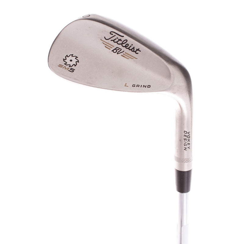 Titleist Vokey SM5 Brushed Steel L Grind Steel Men's Right Hand Lob Wedge 60 Degree 4 Bounce Wedge - BV Vokey