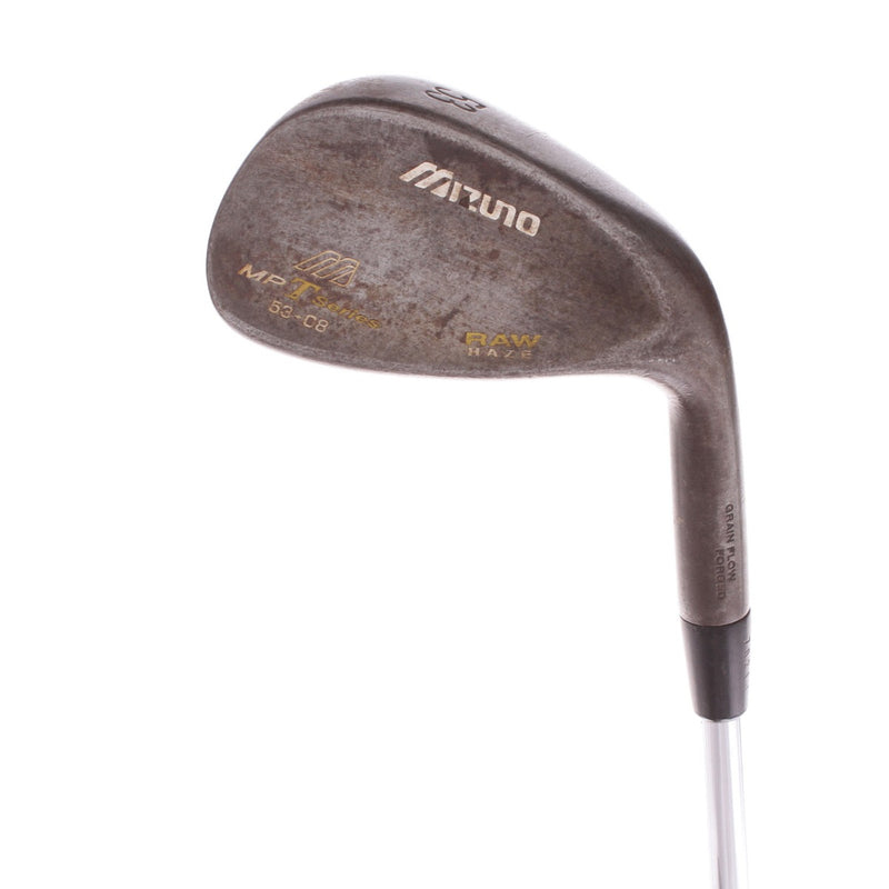 Mizuno MP T Series Raw Haze Steel Men's Right Hand Gap Wedge 53 Degree 8 Bounce Wedge - True Temper