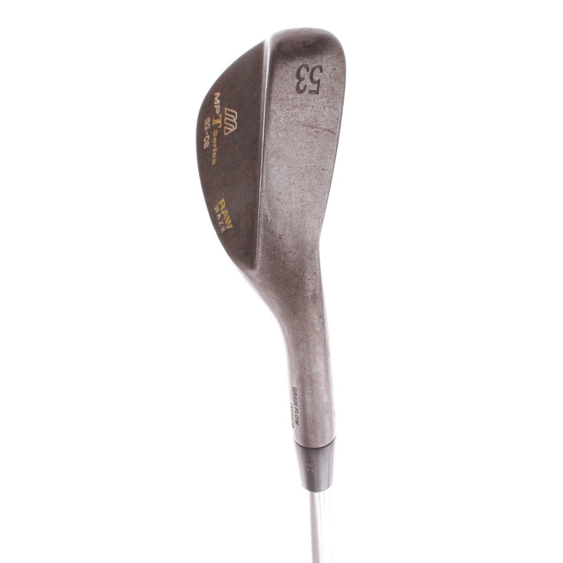 Mizuno MP T Series Raw Haze Steel Men's Right Hand Gap Wedge 53 Degree 8 Bounce Wedge - True Temper