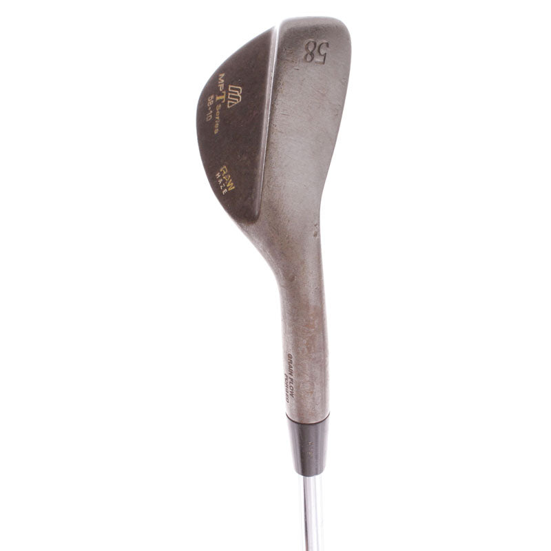 Mizuno MP T Series Raw Haze Steel Men's Right Hand Lob Wedge 58 Degree 10 Bounce Wedge - True Temper