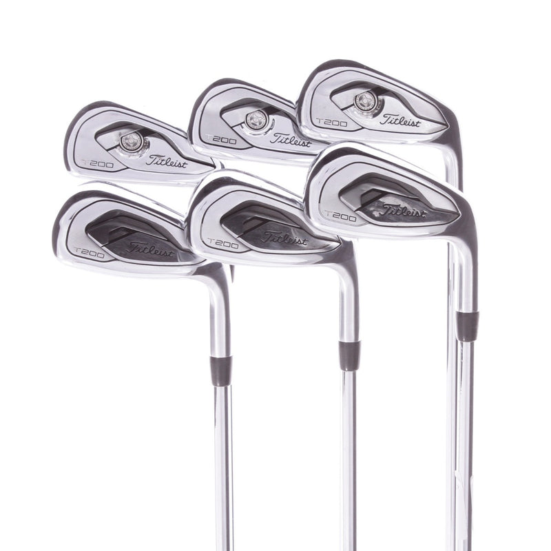 Titleist T200 Steel Men's Right Hand Irons 5-PW Regular - AMT Black R300