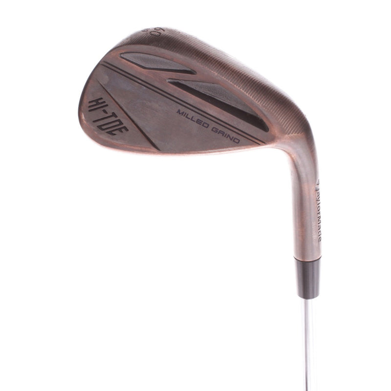 TaylorMade Milled Grind Hi-Toe Raw 3 Copper Steel Men's Right Hand Lob Wedge 60 Degree 10 Bounce Wedge - KBS Hi-Rev 2.0 115