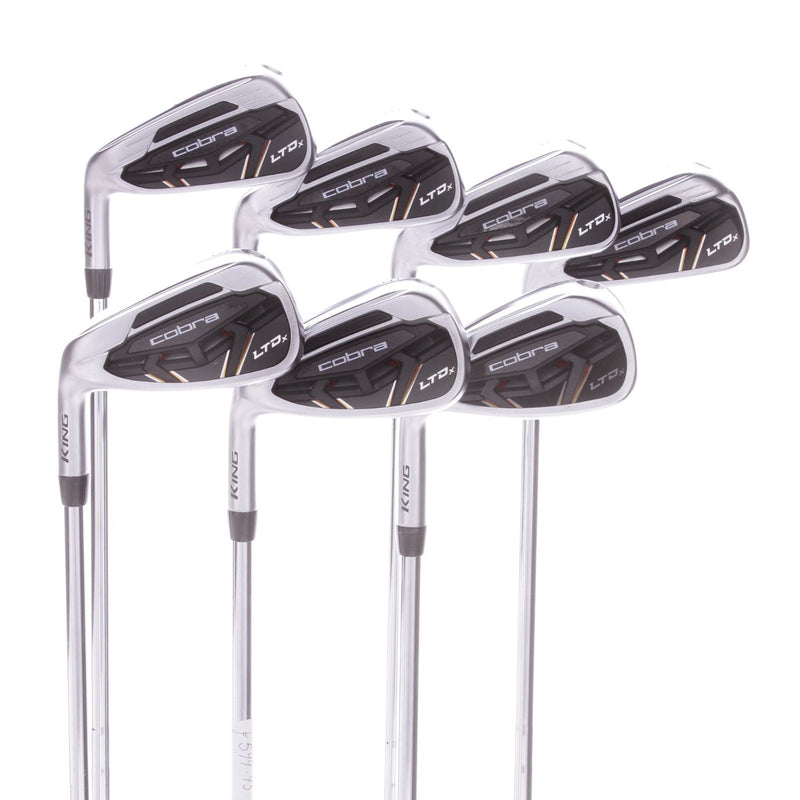 Cobra LTD X Steel Men's Left Hand Irons 4-PW Stiff - KBS Tour 90