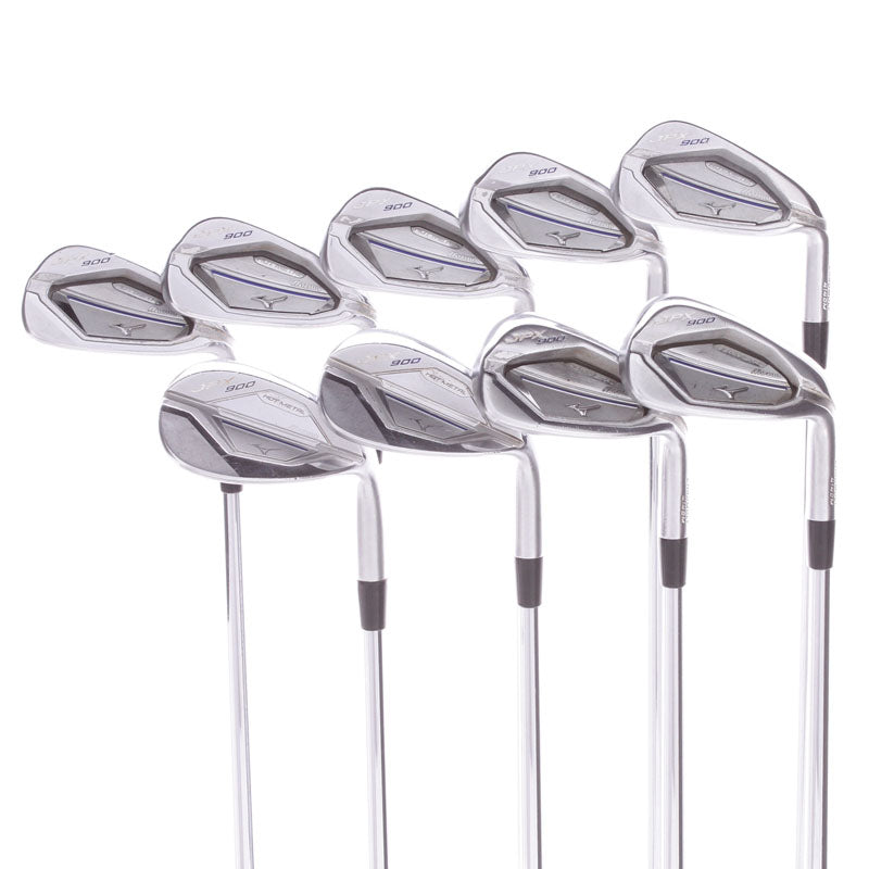 Mizuno JPX 900 Hot Metal Steel Men's Right Hand Irons 4-SW+AW 1* Flat Stiff - Project X 6.0