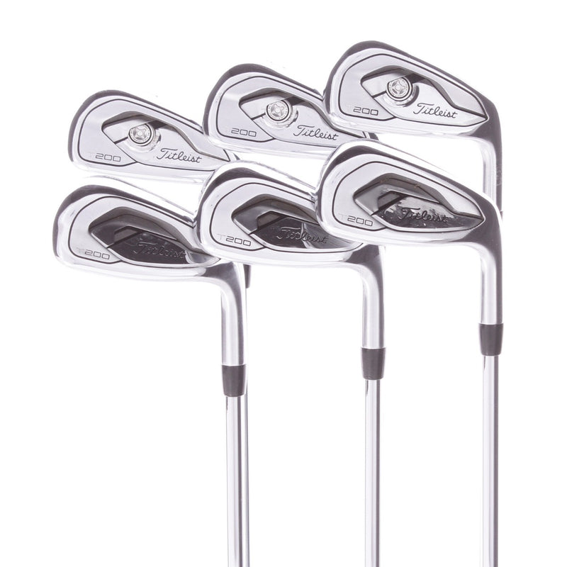 Titleist T200 2019 Model Steel Men's Right Hand Irons 5-PW Regular - AMT Black R300