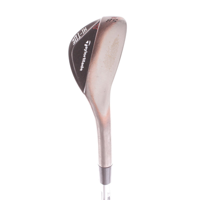 TaylorMade Milled Grind Hi -Toe Raw SB Steel Men's Right Hand Lob Wedge 58* 6 Bounce Wedge - KBS Hi Rev 2.0