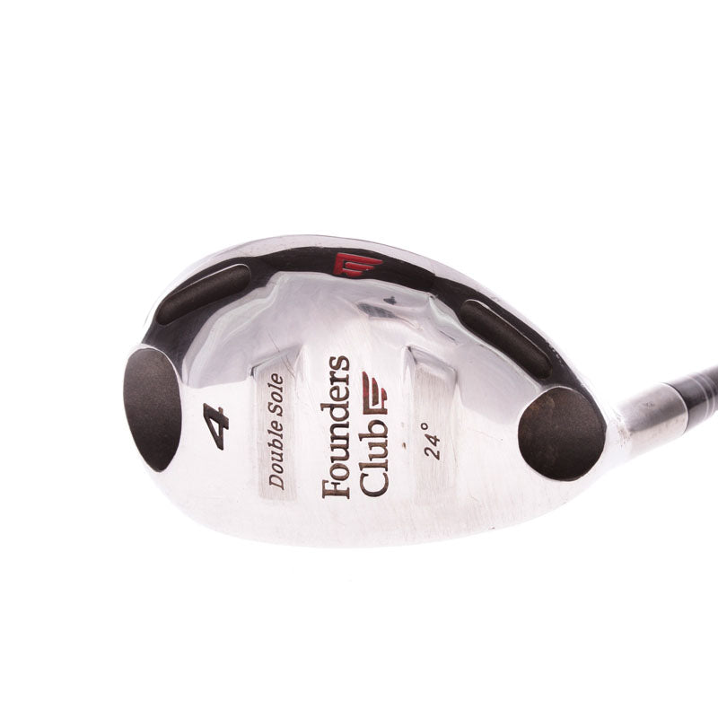 Founders Club Double Sole Graphite Men's Left Hand 4 Hybrid 24 Degree Regular - Founders Formula