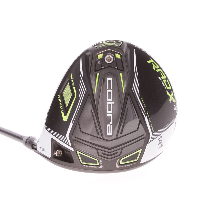 Cobra Rad X Speed Graphite Men's Right Hand Driver 10.5 Degree Regular - Evenflow Riptide 5.5