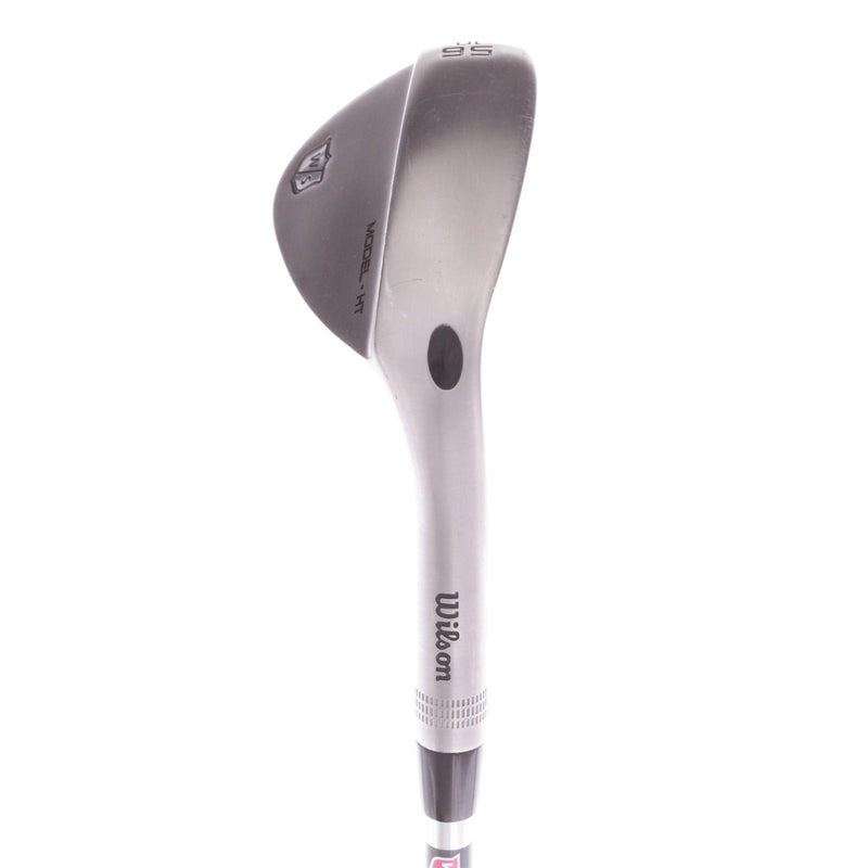 Wilson Model HT Brushed Steel Steel Men's Right Hand Sand Wedge 56 Degree 10 Bounce Stiff - Dynamic Gold 120 S300