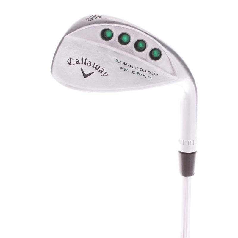 Callaway Mackdaddy PM Grind Chrome Steel Men's Right Hand Sand Wedge 56 Degree 13 Bounce Wedge - KBS Tour V