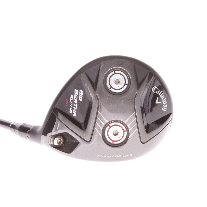 Callaway Big Bertha Alpha 816 Graphite Men's Right Hand Fairway 3 Wood 14 Degree Stiff - Aldila Rogue 110 MSI 70