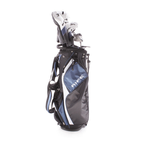 Rife RX2 Steel Men's Right Hand Driver 3 Wood 4 and 5 hybrid 6-sw Putter Plus Stand Bag Regular - Rife