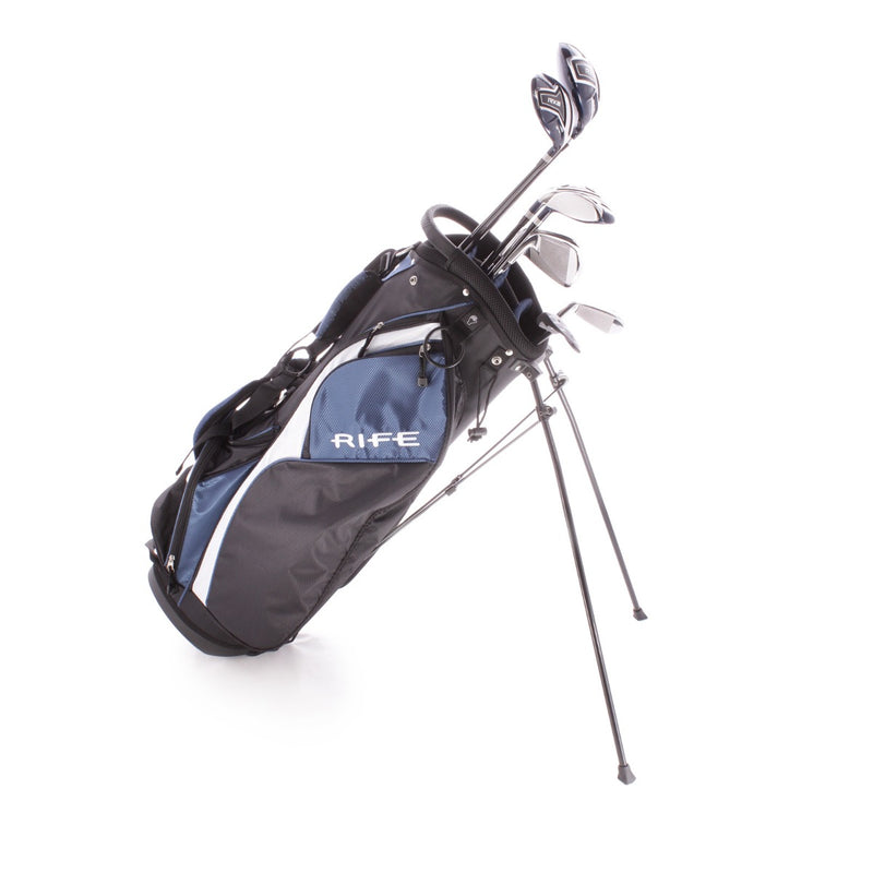 Rife RX2 Steel Men's Right Hand Driver 3 Wood 4 and 5 hybrid 6-sw Putter Plus Stand Bag Regular - Rife