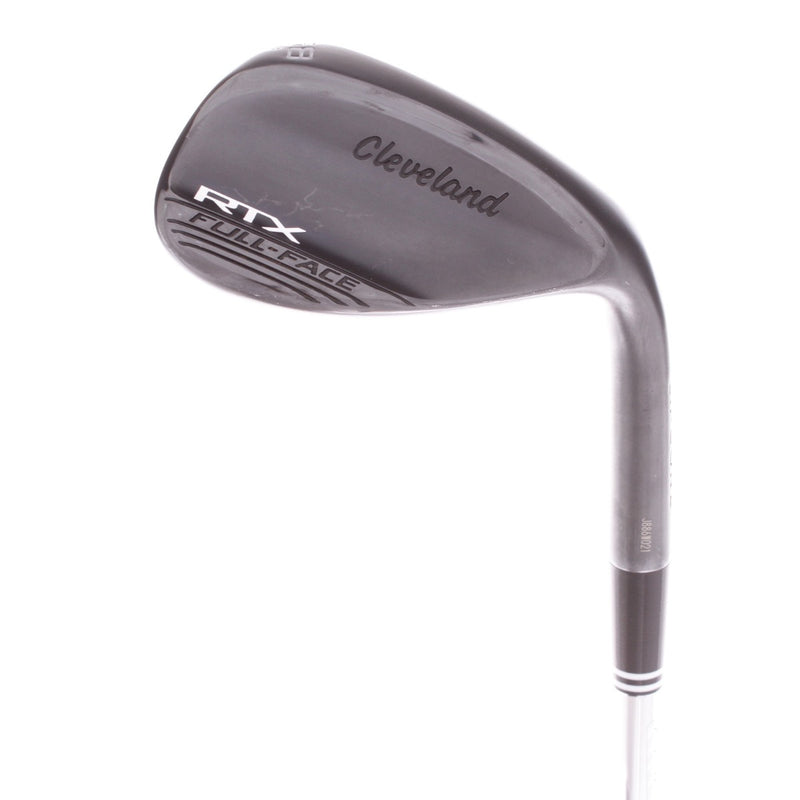 Cleveland RTX Fullface Black Zipcore Steel Men's Right Hand Lob Wedge 58 Degree 9 Bounce Wedge - Dynamic Gold Spinner