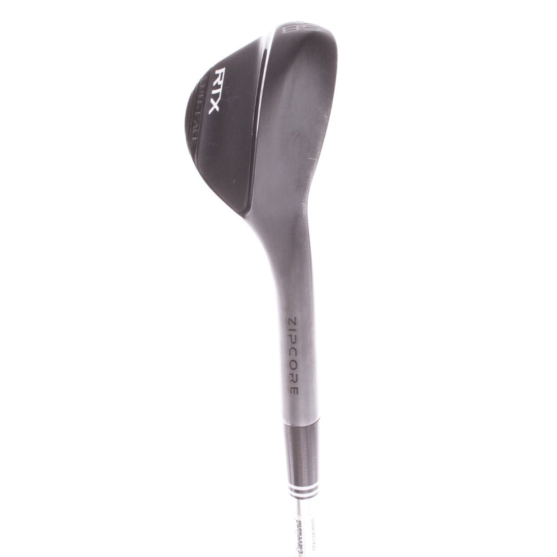 Cleveland RTX Fullface Black Zipcore Steel Men's Right Hand Lob Wedge 58 Degree 9 Bounce Wedge - Dynamic Gold Spinner