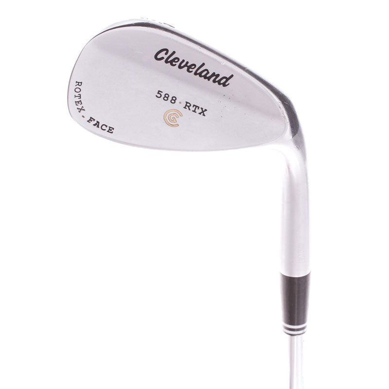 Cleveland 588 RTX Satin Chrome Steel Men's Right Hand Sand Wedge 54 Degree 12 Bounce Wedge - Dynamic Gold