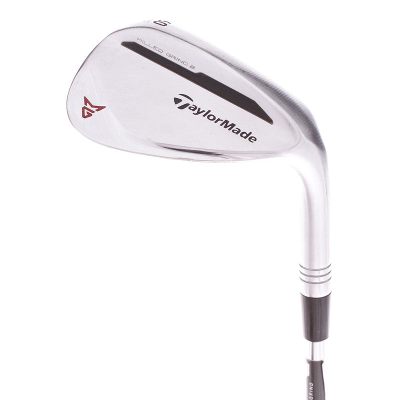 TaylorMade Milled Grind 2 Satin Chrome Steel Men's Right Hand Lob Wedge 60 Degree 10 Bounce Stiff - Dynamic Gold S200