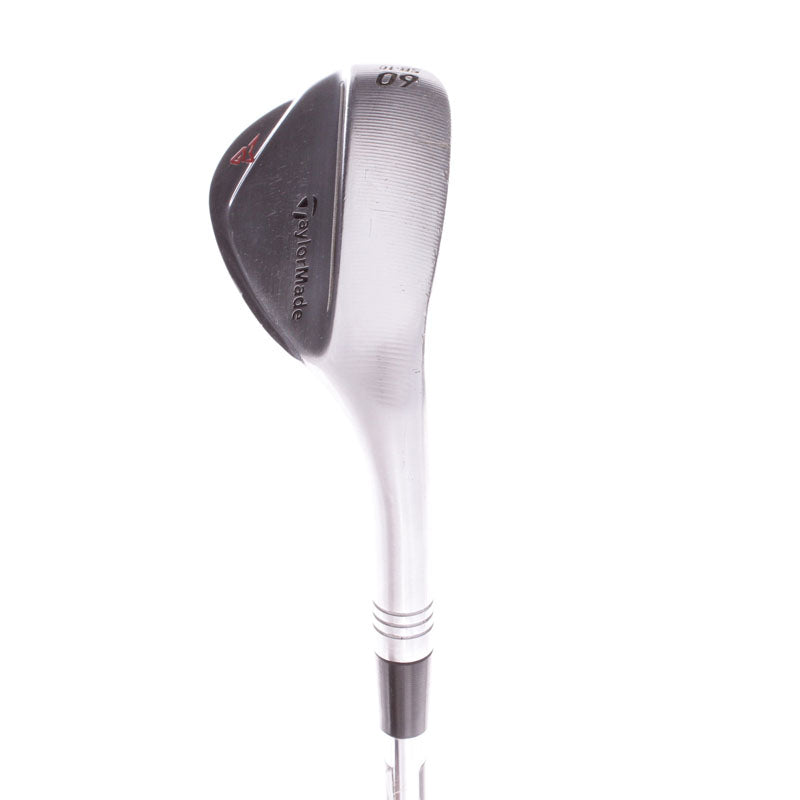 TaylorMade Milled Grind 2 Satin Chrome Steel Men's Right Hand Lob Wedge 60 Degree 10 Bounce Stiff - Dynamic Gold S200