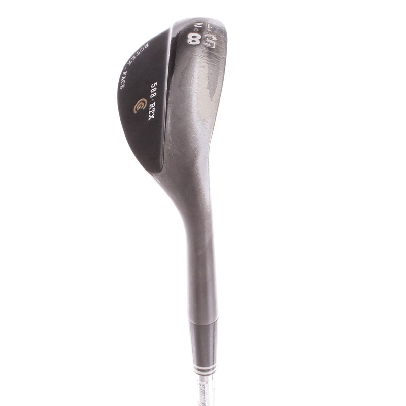 Cleveland 588 RTX Black Pearl Steel Men's Right Hand Lob Wedge 58 Degree 12 Bounce Wedge - Dynamic Gold