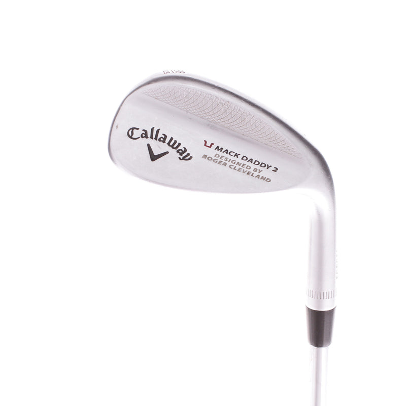 Callaway Mackdaddy 2 Chrome S Grind Steel Men's Right Hand Lob Wedge 58 Degree 10 Bounce Stiff - Project X 6.0