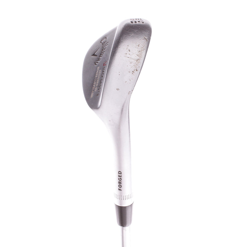 Callaway Mackdaddy 2 Chrome S Grind Steel Men's Right Hand Lob Wedge 58 Degree 10 Bounce Stiff - Project X 6.0