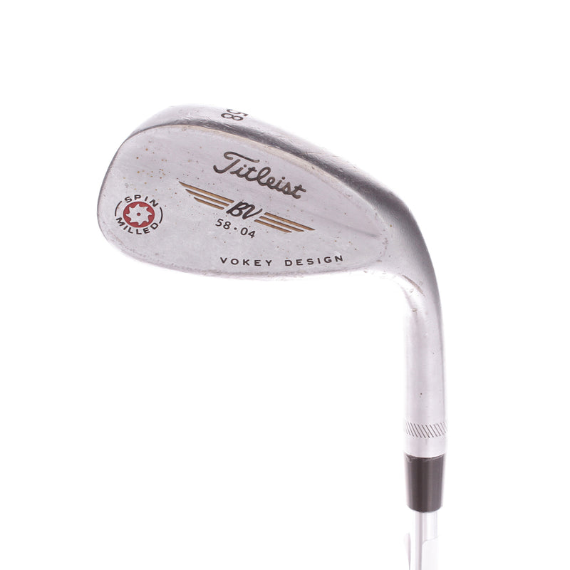 Titleist Spin Milled SM58.04 Steel Men's Right Hand Lob Wedge 58 Degree Regular - Project X 5.5