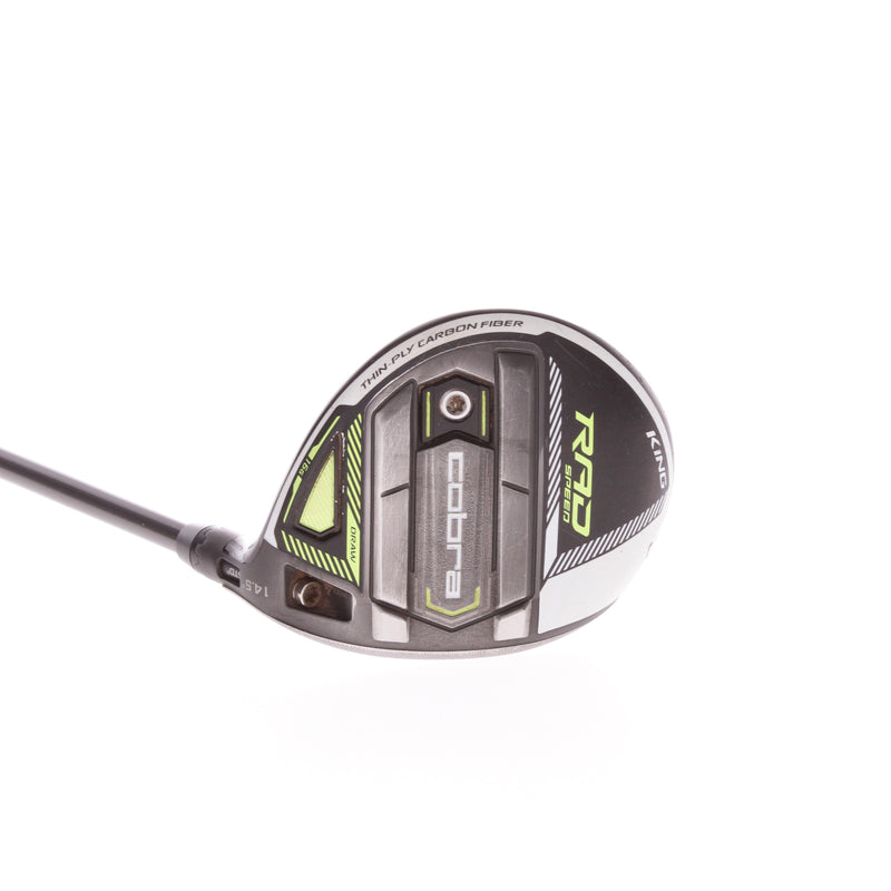 Cobra Rad Speed Graphite Men's Right Hand Fairway 3 Wood 14.5 Degree Regular - Evenflow Riptide 5.5