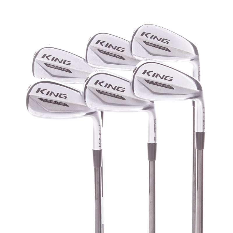 Cobra King Cobra Forged Tec Steel Men's Right Hand Irons 5-PW 1/2" Long 2* Up Extra Stiff - KBS S Taper 130