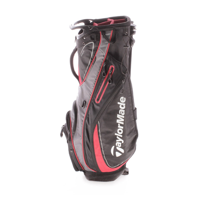 TaylorMade Purelite Second Hand Stand Bag - Black/Silver/Red