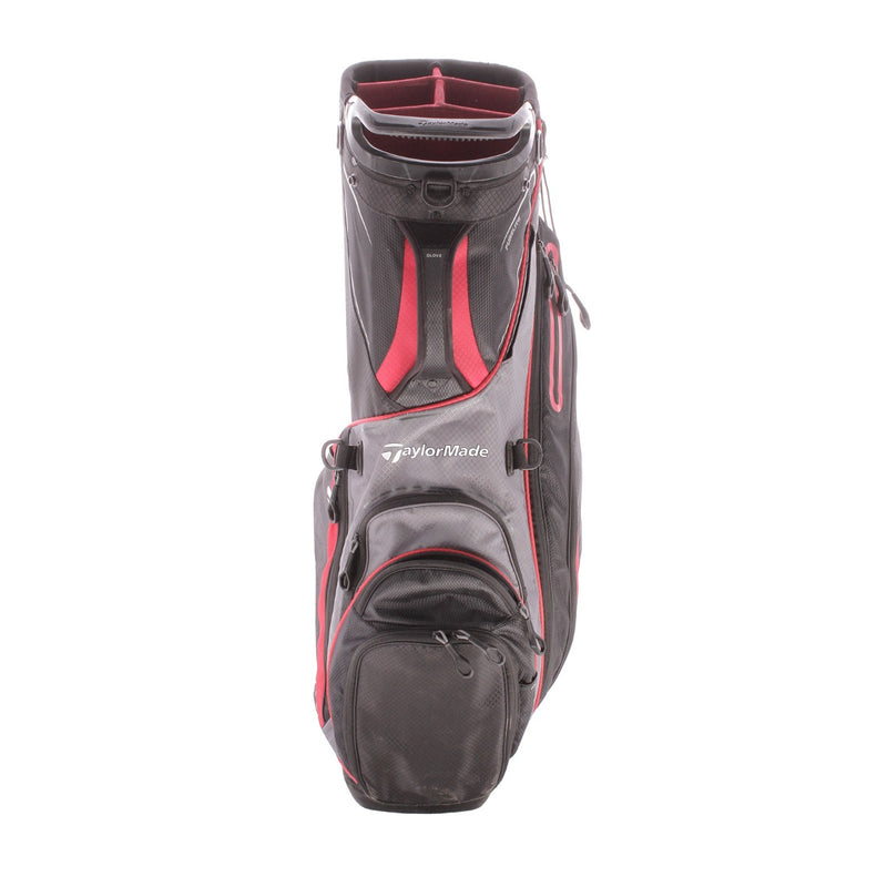 TaylorMade Purelite Second Hand Stand Bag - Black/Silver/Red