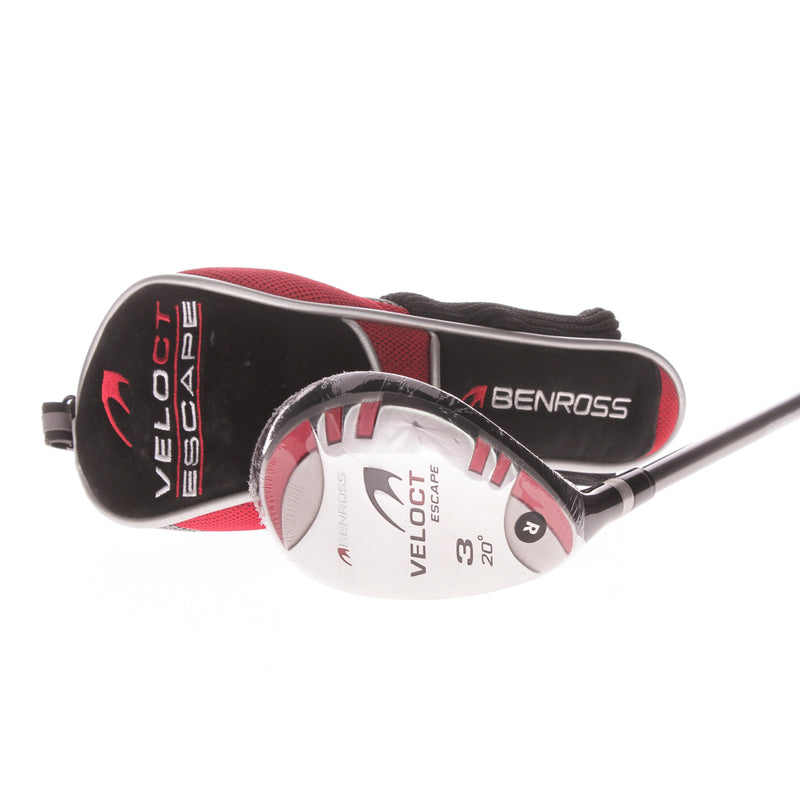 Benross Veloct Escape Graphite Mens Left Hand 3 Hybrid 20 Degree Regular - Prolaunch Platinum