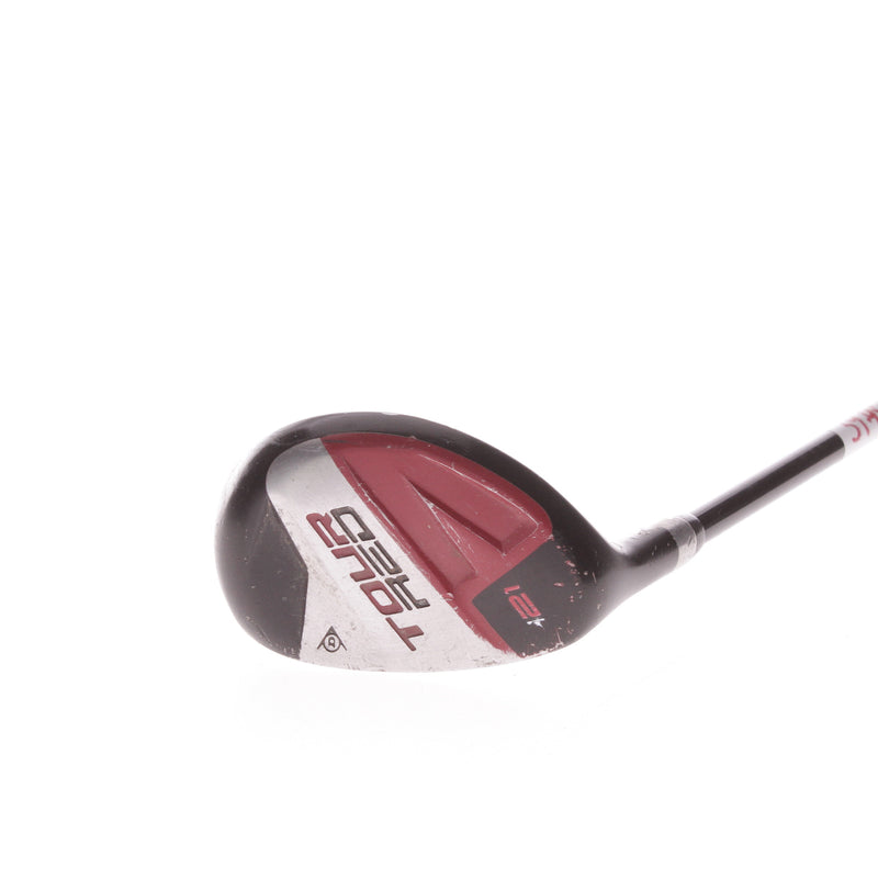 Dunlop Tour Red Graphite Mens Left Hand 3 Hybrid 21 Degree Regular - Dunlop Tour Red