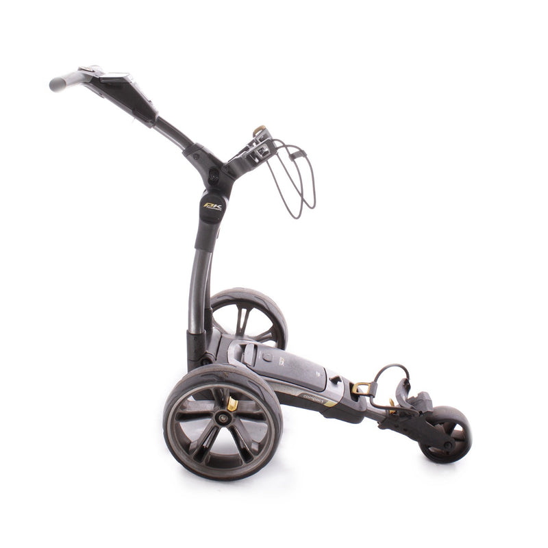 Powakaddy CT6 Gps Second Hand 18 Hole Electric Golf Trolley - Gunmetal/Yellow