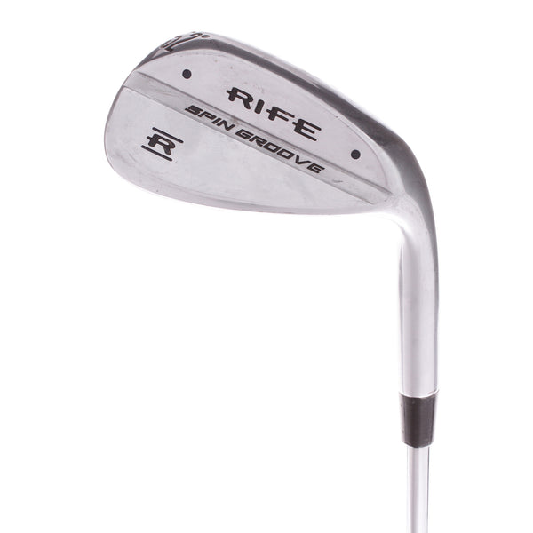 Rife R Spin Groove Steel Mens Right Hand Gap Wedge 52 Degree Wedge - Rife