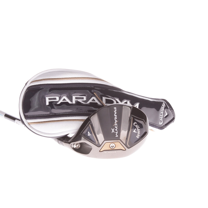 Callaway Paradym X Graphite Mens Right Hand 4 Hybrid 21 Degree Senior - Recoil Dart 75