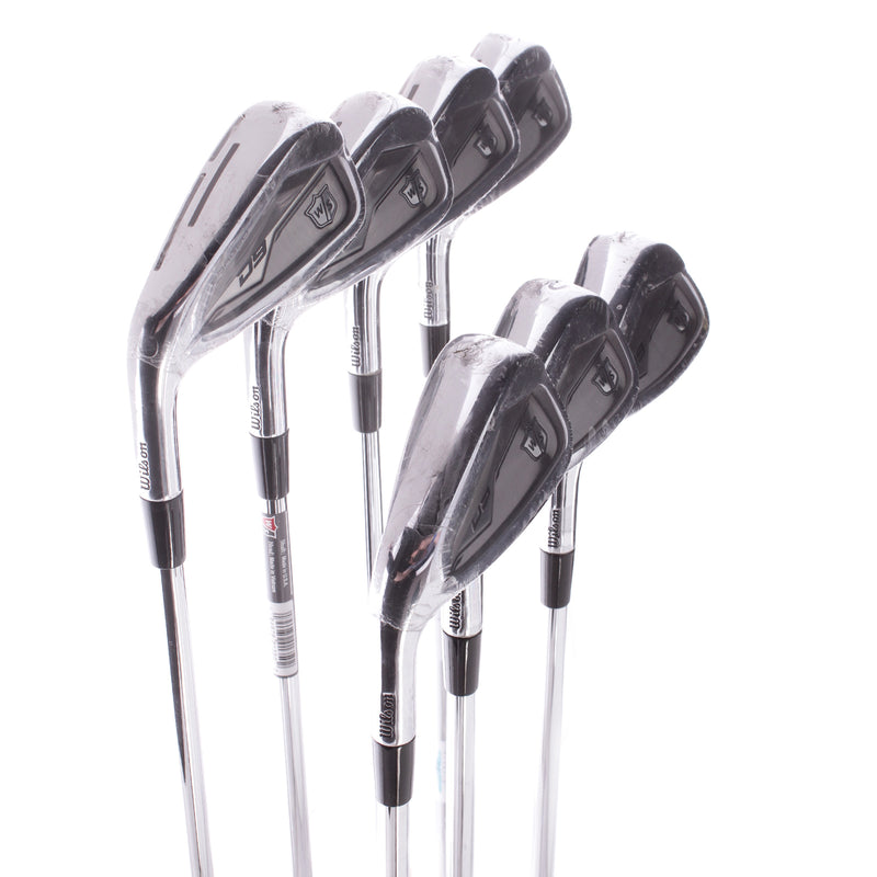 Wilson Staff D9 Forged Steel Men's Left Hand Irons 4-PW Regular - Dynamic Gold R300