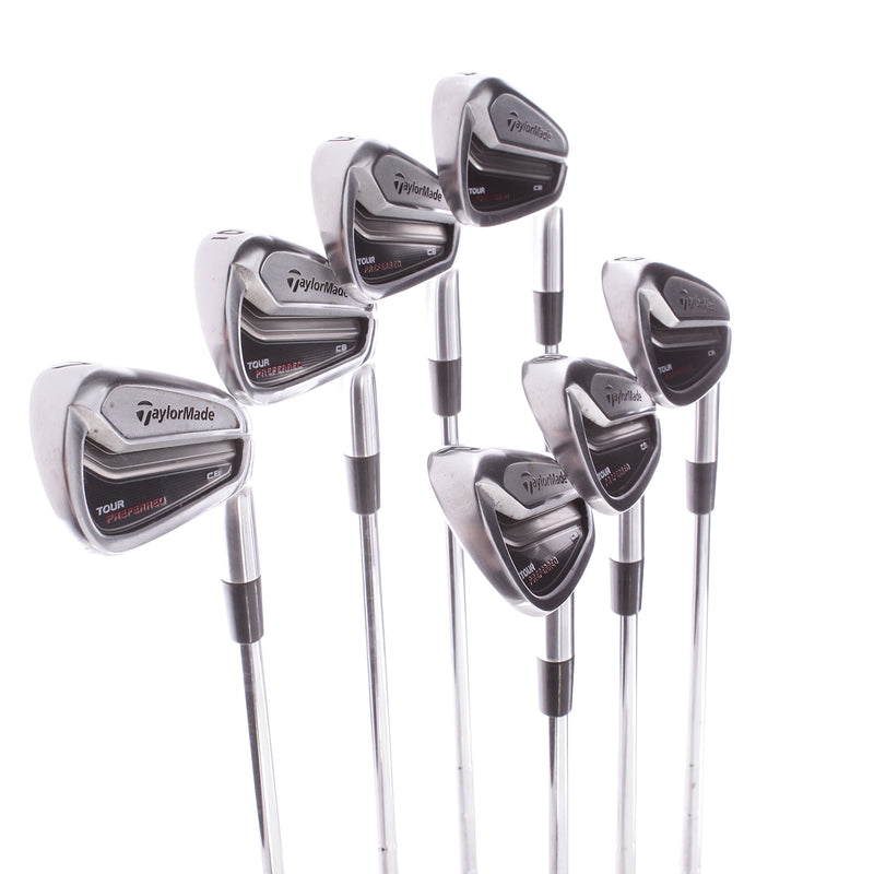 TaylorMade Tour Preferred CB Steel Men's Right Hand Irons 4-PW Regular - KBS Tour