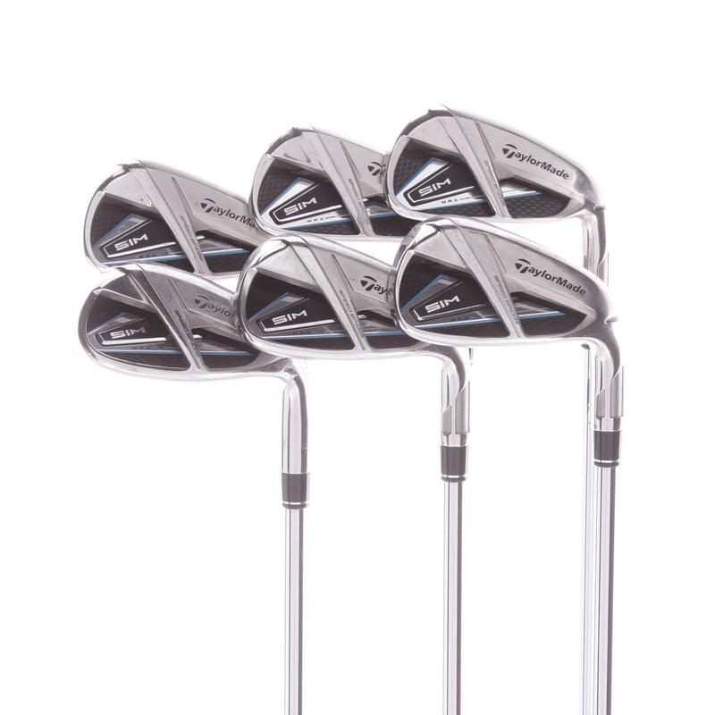 TaylorMade Sim Max Steel Men's Right Hand Irons 6-SW  Stiff - KBS 85