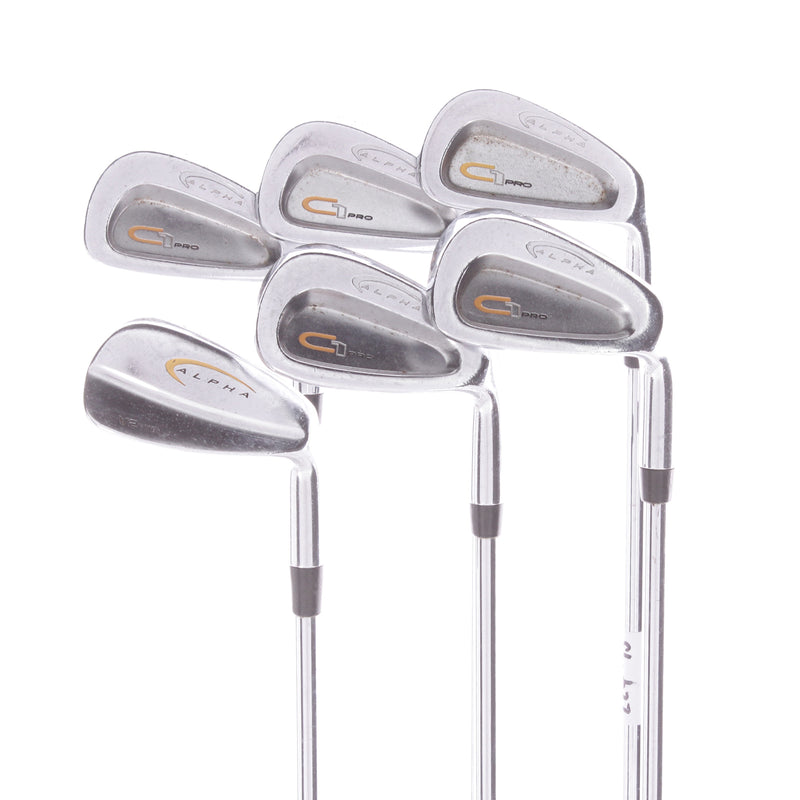 Alpha Golf C1 Pro Steel Mens Right Hand Irons 5-PW  Stiff - Shamada s lite