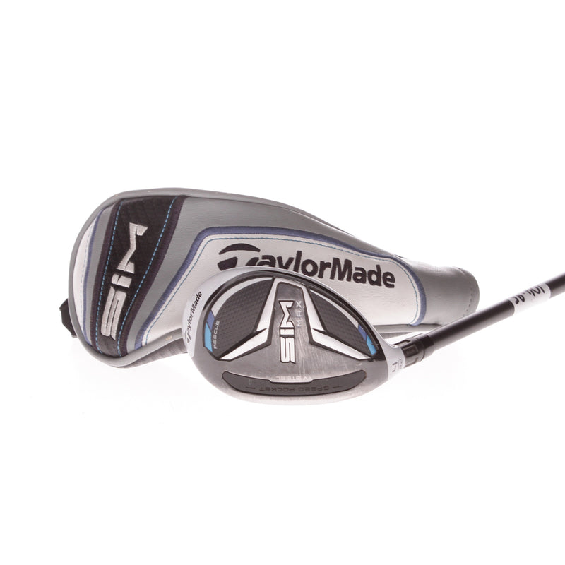 TaylorMade Sim Max Graphite Men's Left Hand 4 Hybrid 22 Degree Stiff - HZDRUS Smoke 6.0