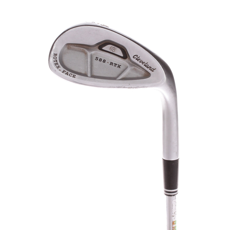 Cleveland 588 RTX Satin Chrome Steel Mens Right Hand Gap Wedge 54 Degree 14 Bounce Wedge - Dynamic Gold