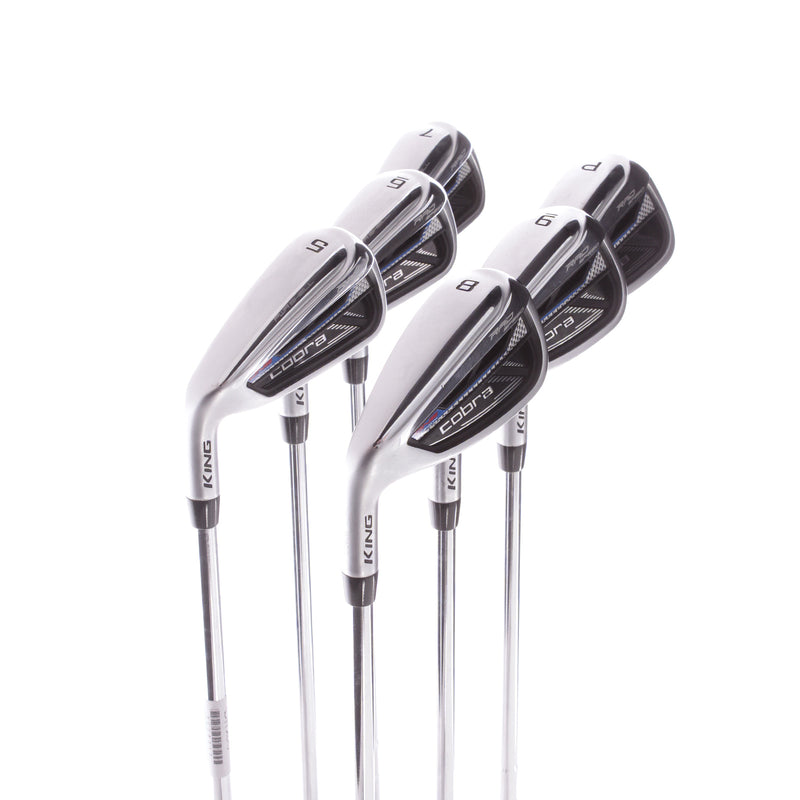 Cobra Rad Speed One Length Steel Men's Left Hand Irons 5-PW Regular - KBS Tour 90