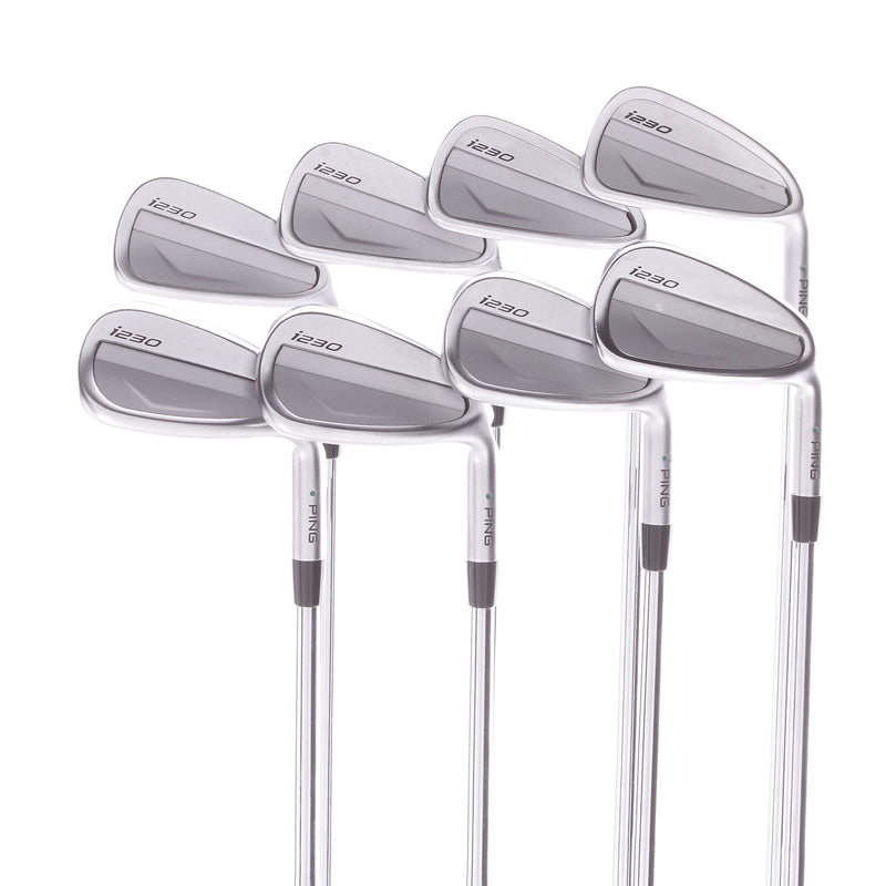 Ping I230 Steel Men's Right Hand Irons 4-PW+UW Green Dot Stiff - KBS Tour 120