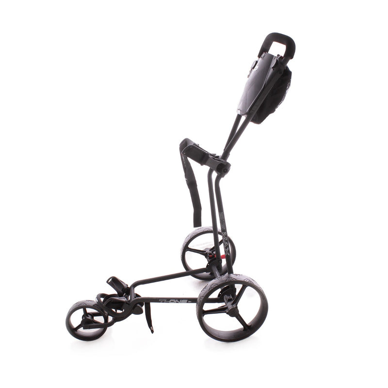 Big Max Ti One Second Hand 3 Wheel Push Trolley - Black/Red