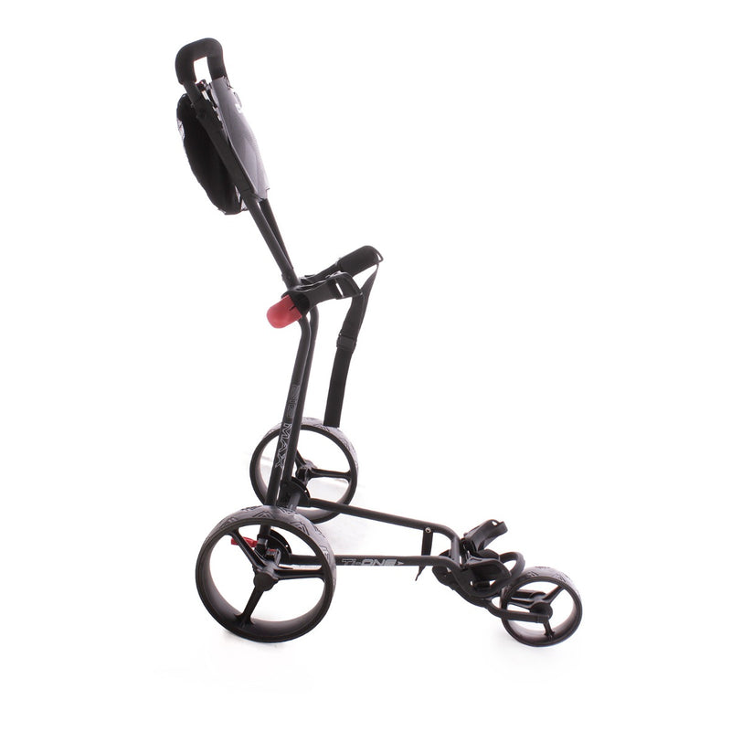 Big Max Ti One Second Hand 3 Wheel Push Trolley - Black/Red