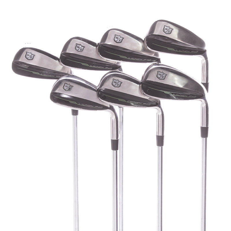 Wilson Staff Launch Pad (2022) Mens Right Hand Steel Irons 5-PW+GW Stiff - KBS Tour Lite