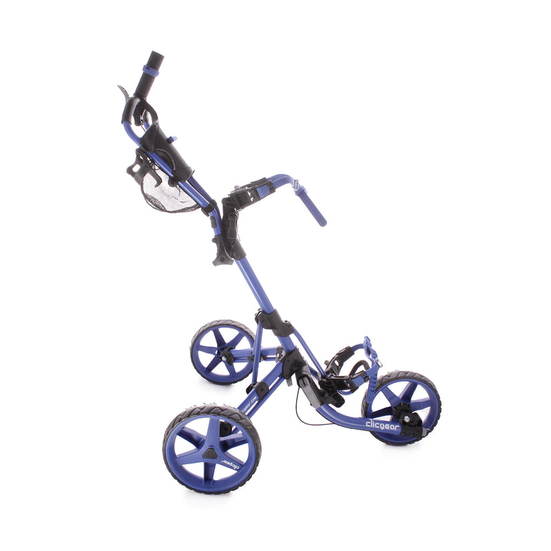 Clicgear Model 4 Second Hand 3 Wheel Push Trolley - Blue/Black