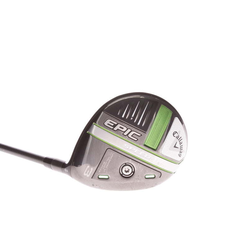 Callaway Epic Speed Graphite Men's Right Hand Fairway 3 Wood 15 Degree Regular - Hzr4dus Smoke