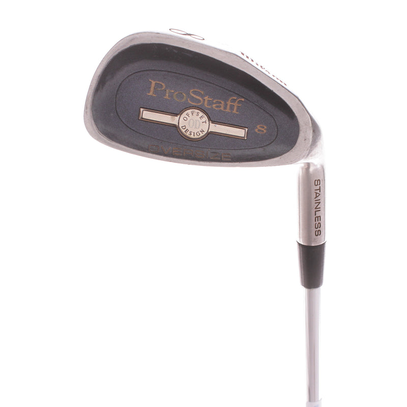 Wilson Pro Staff Oversize Offset Design Steel Mens Right Hand 8 Iron Stiff - Wilson Offset Design