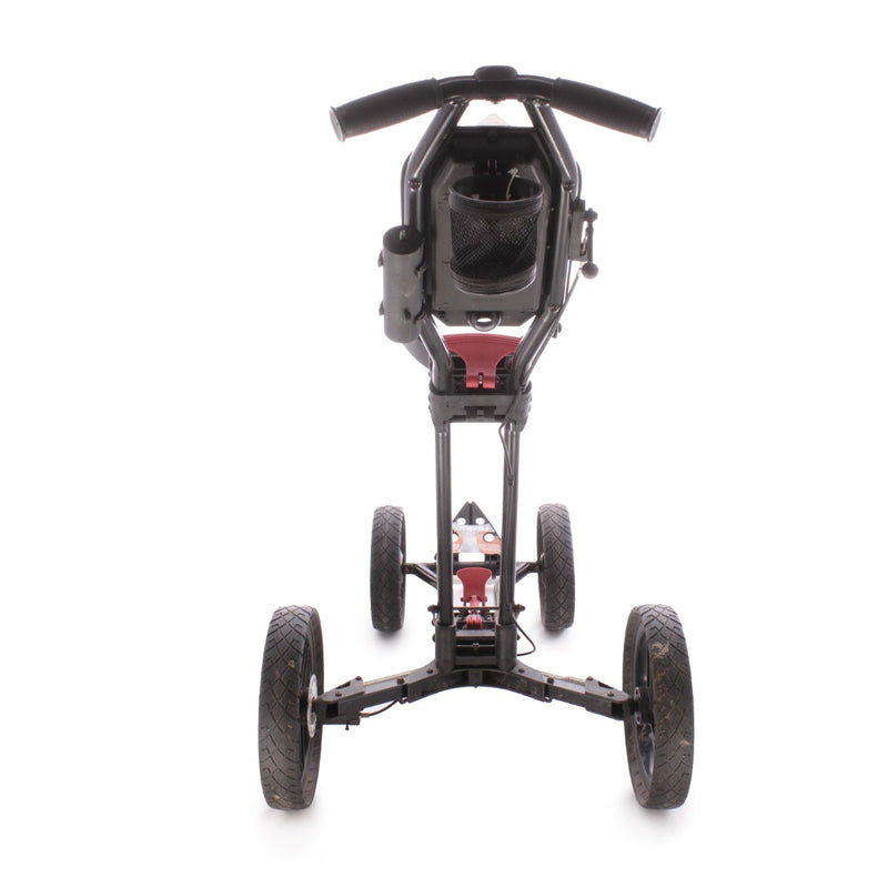 Sun Mountain PX4 Second Hand 4 Wheel Push Trolley - Black/Red